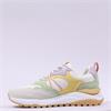 Rieker Laced Casual Fabric Trainer - White Pastel Combi